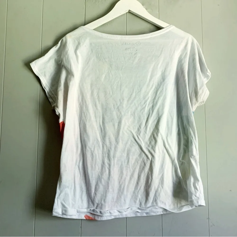 AEROPOSTALE Rainbow Flower Vintage Y2K T-shirt Lightweight Tee XL - Image 2