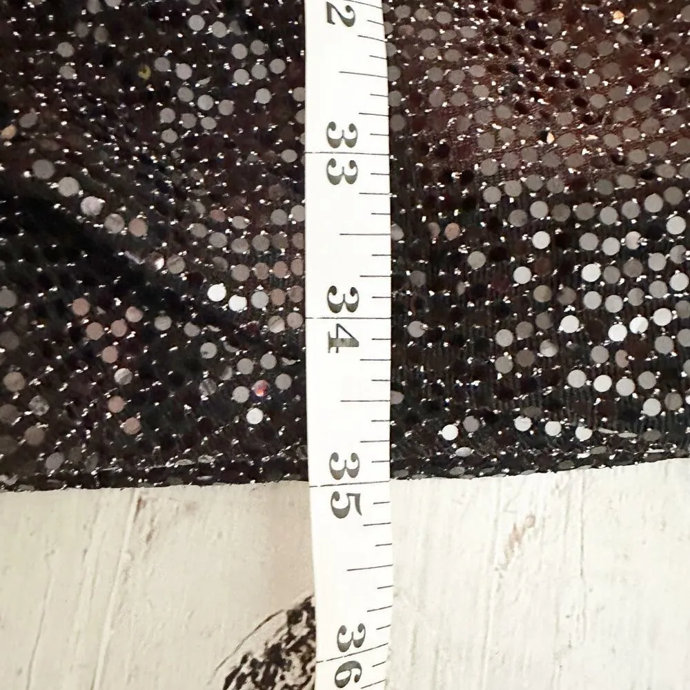 Ramy Brook Avianna Ruched Mini Night Out Party Dress Size 8 Black Sparkle - Image 14