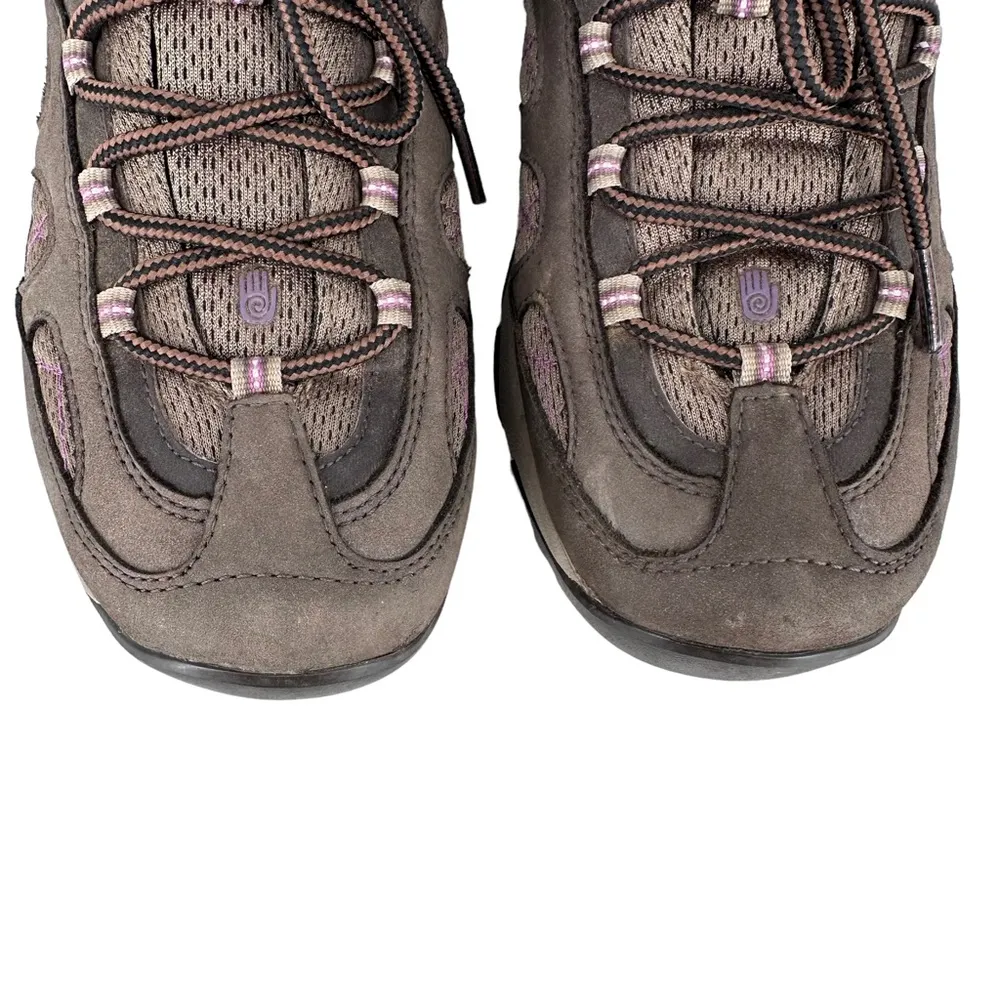 Teva  4050 Women’s Size 7 Hiking Trail Walking Shoes Taupe & Purple - Image 4