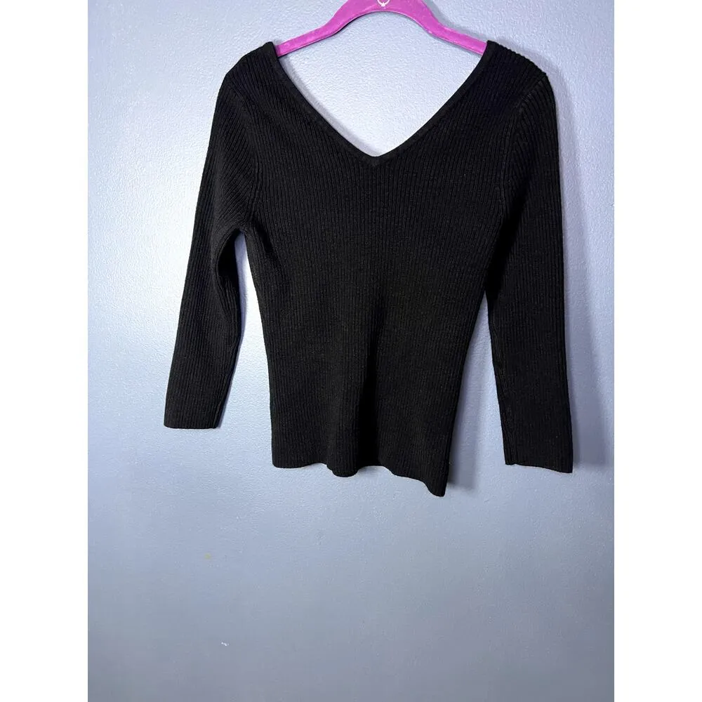 Vintage Takeout Sweater Women's Size Large V - Image 2