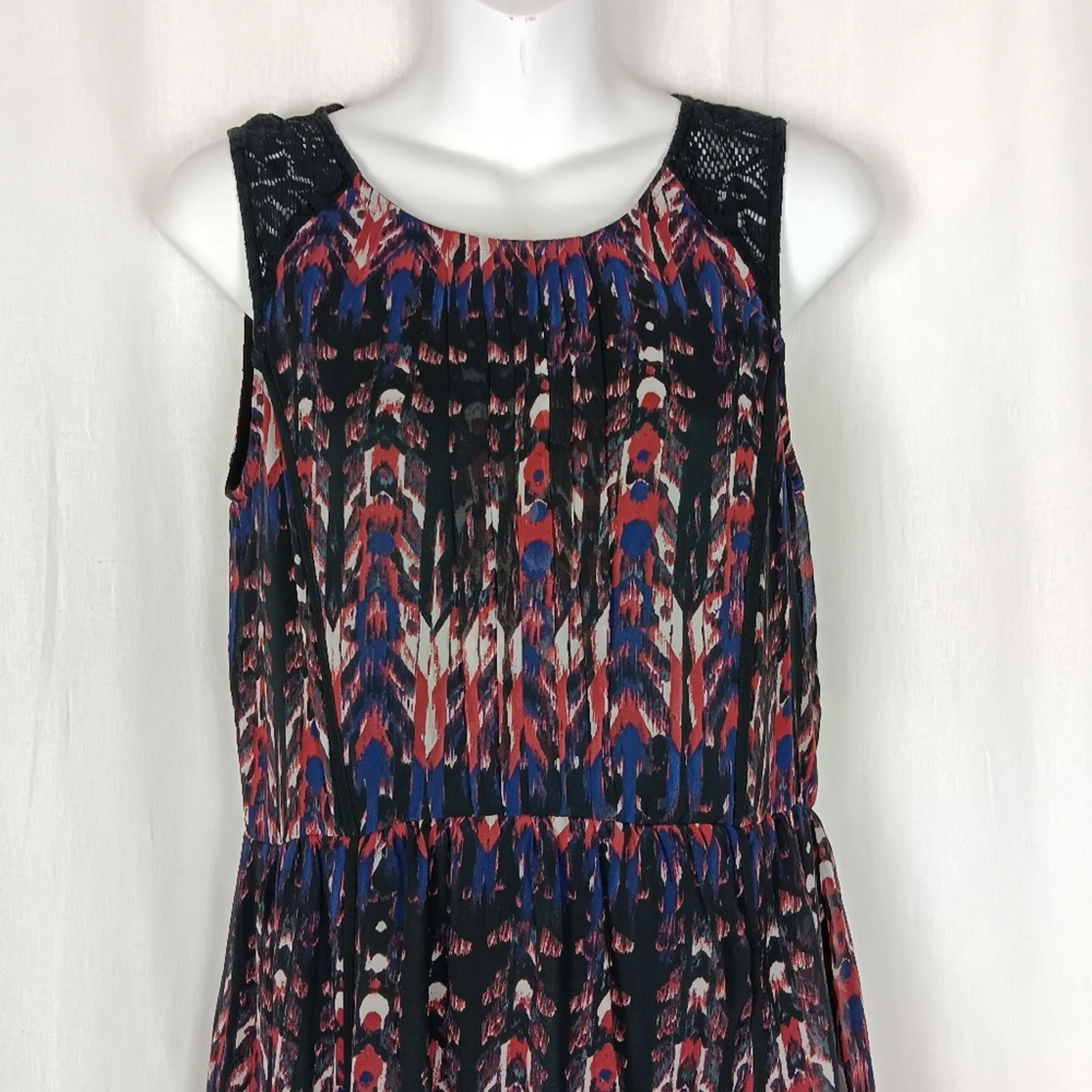 H&M Abstract Printed Maxi Dress Size 6 - Image 2
