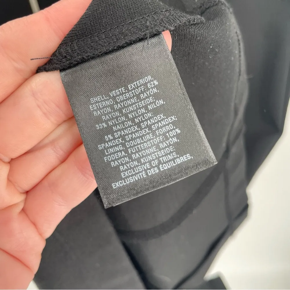 Anthropologie Maeve Catalina Black White Pencil Business Sheath Sleeveless Dress - Image 8