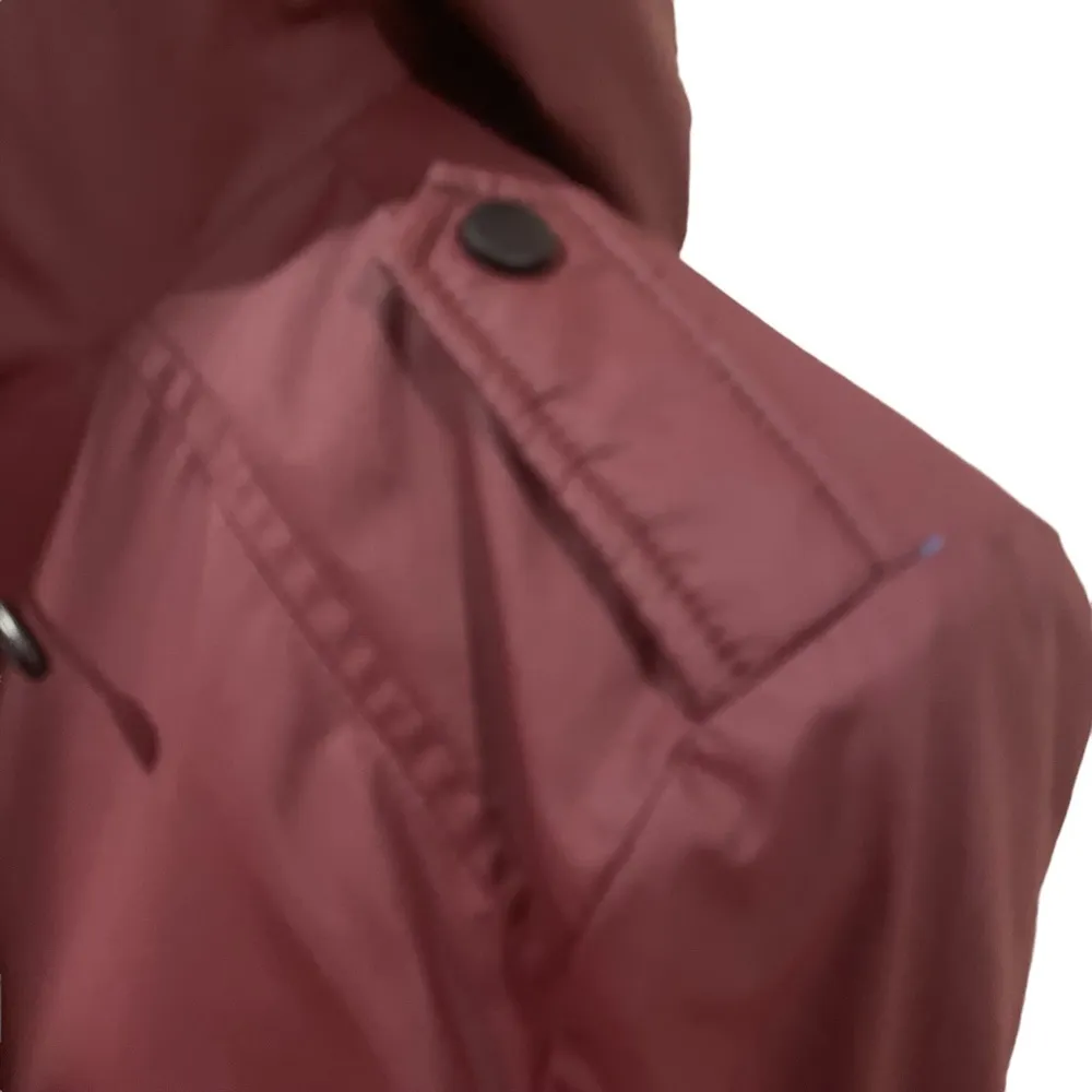 Bernado womens water resistant long Trench Rain jacket size S - Image 3