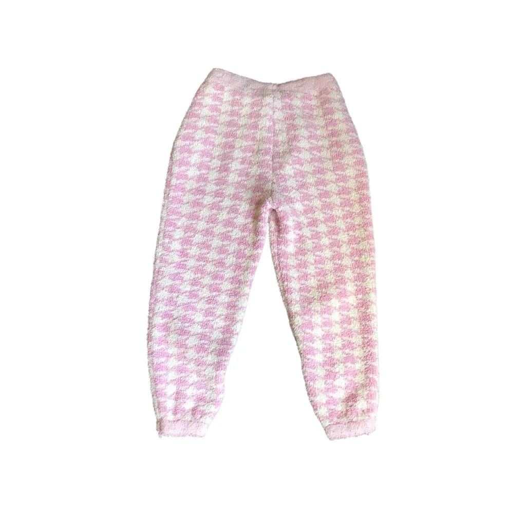 Skims Pink and White Fuzzy Patterned Pants - Image 6