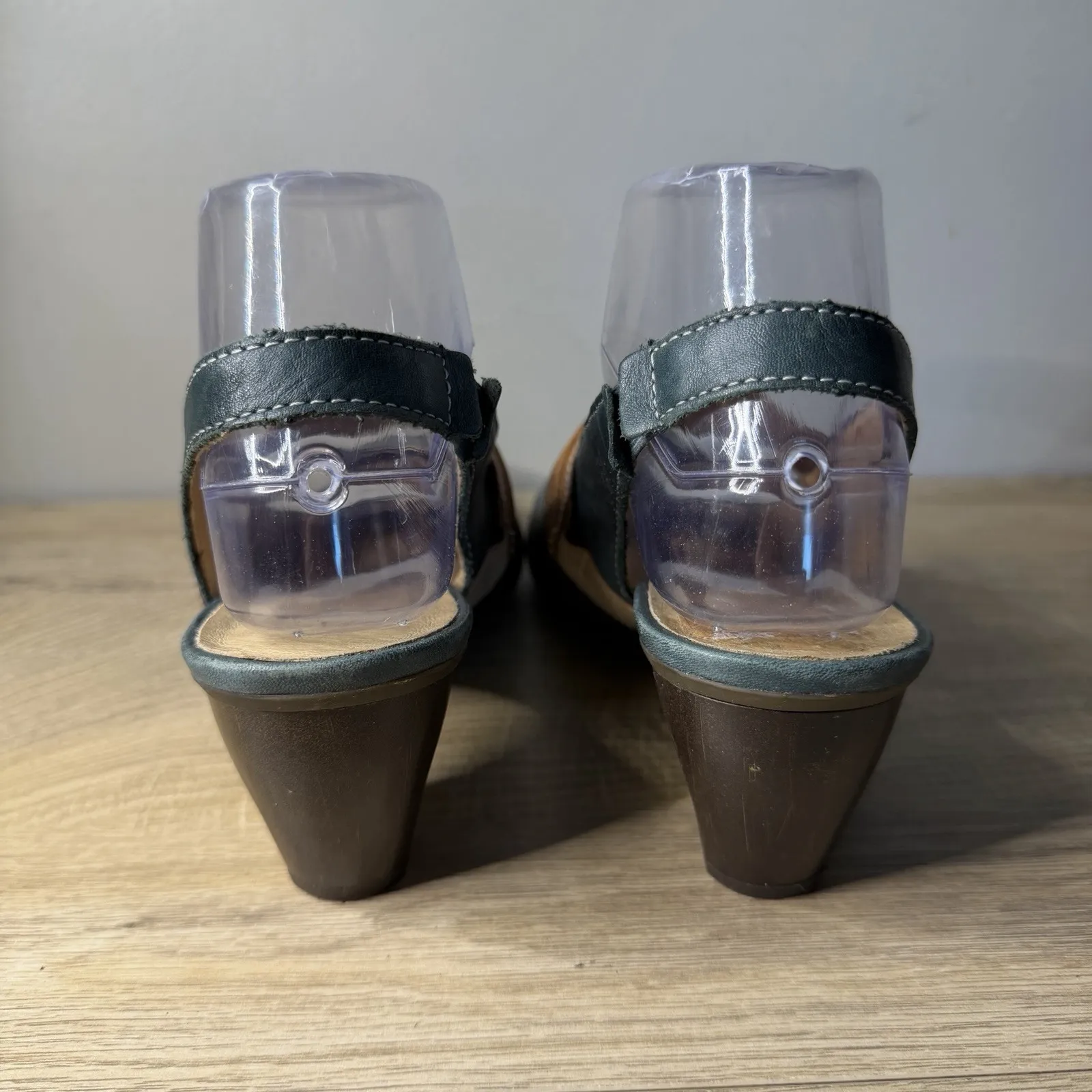 Remonte Dorndorf Shoes Slingback Sandal Teal Blue Brown Womens Size 8 US 39 EU - Image 6