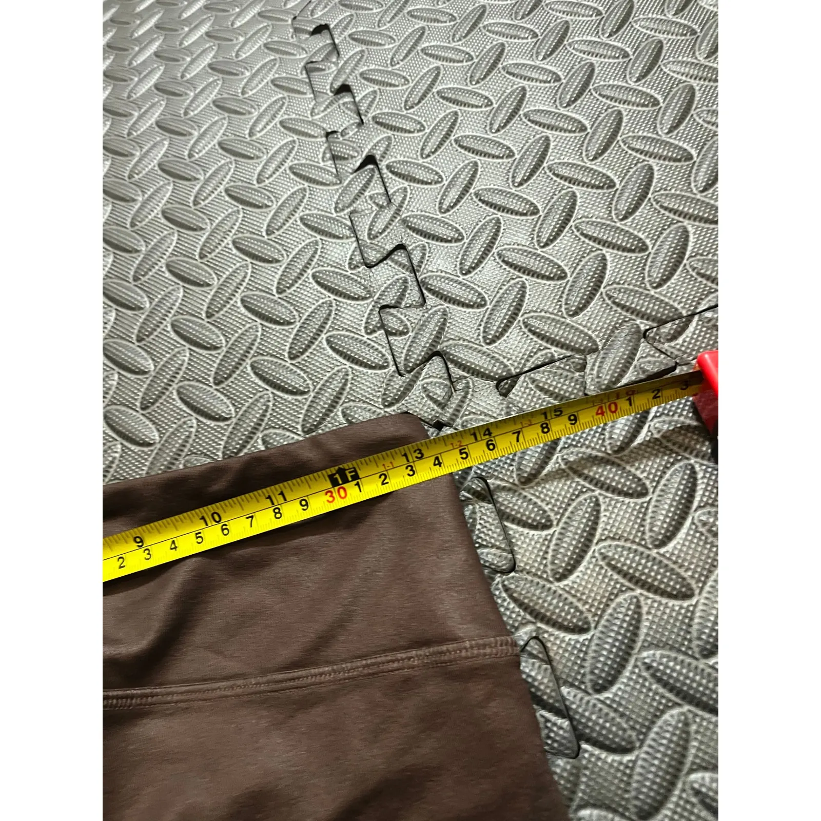 Alo Yoga Goddess Ribbed Leggings Small Brown Natural Women Athletic ballet dance - Image 7