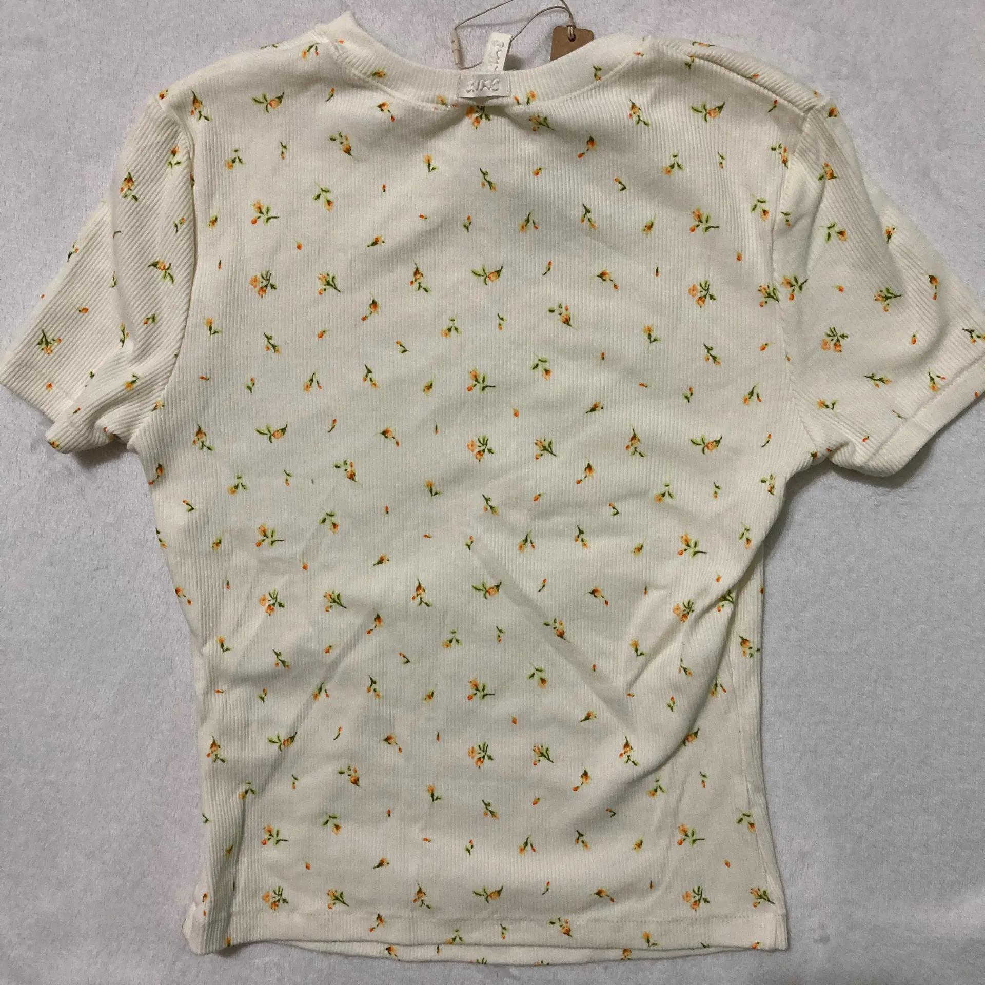 Marigold Ribbed T-Shirt S - Image 4