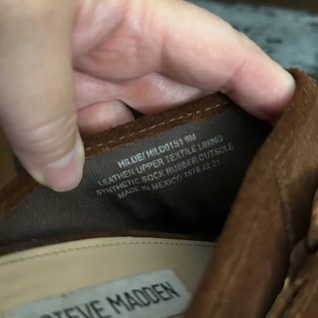 Steve Madden Brown Suede Hilde Clogs Size 8 - Image 8