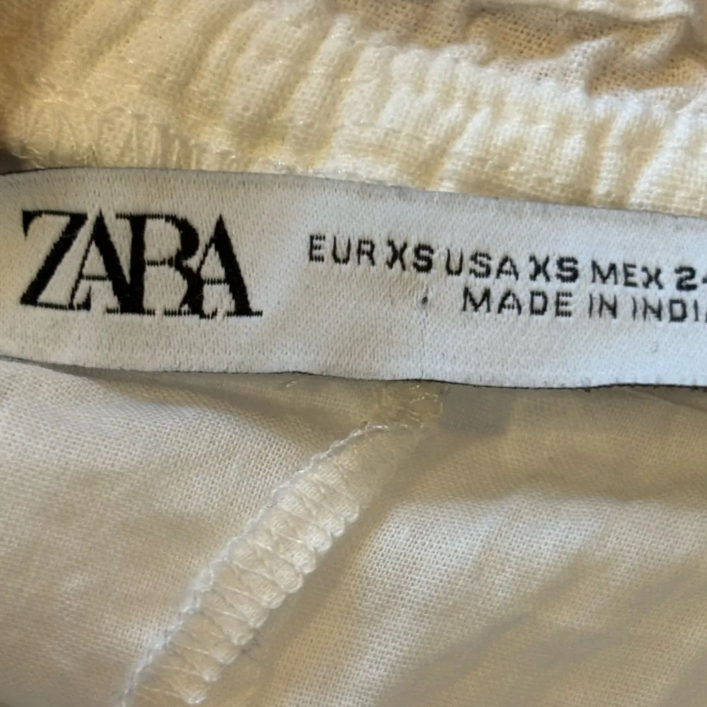 Zara White Crochet Dress - Image 4