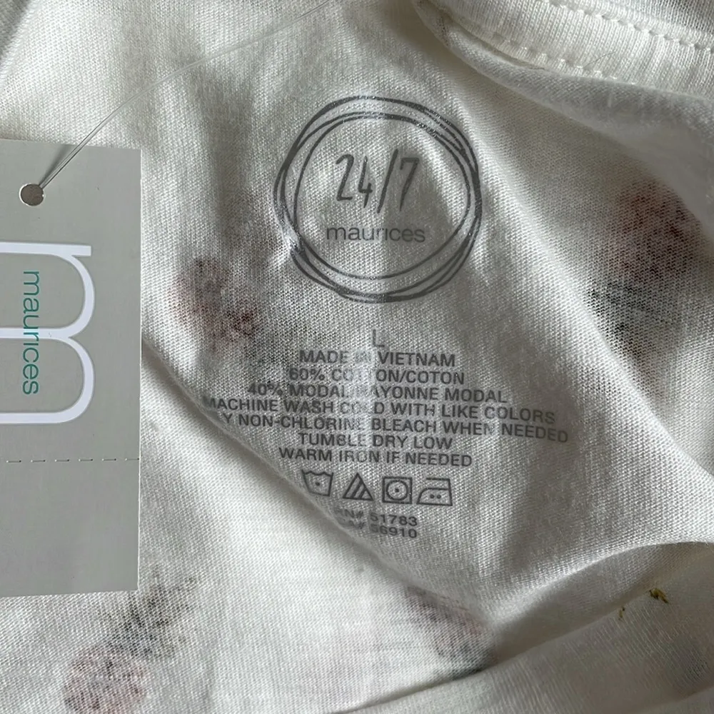 Maurices 24/7 Pineapple Print Drop Shoulder Tee - Image 5