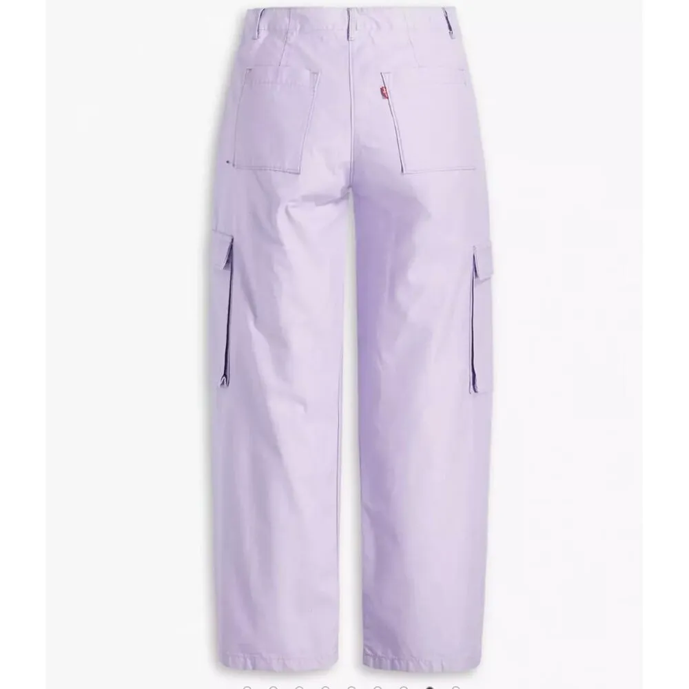 Levi's Premium Baggy Cargo Pants Purple Rose 28x30 - Image 7