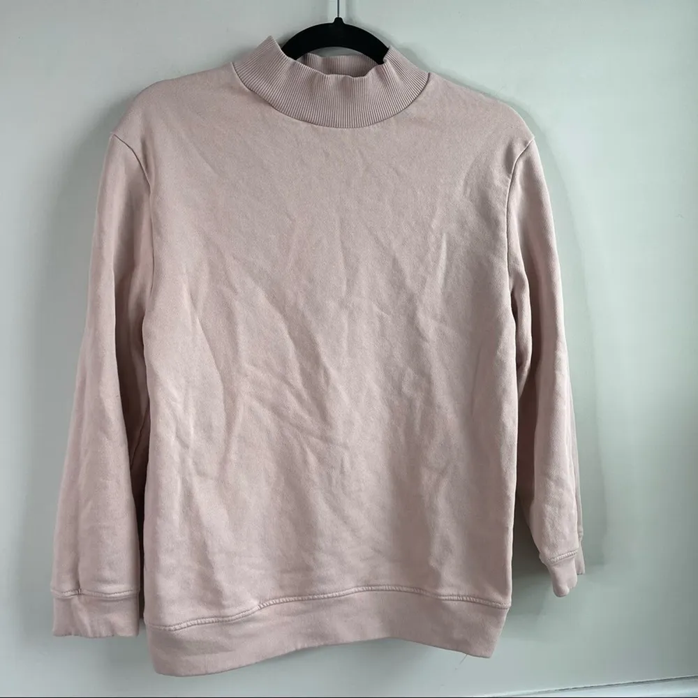 Varley pink open back sweatshirt size medium athleisure training‎ - Image 4