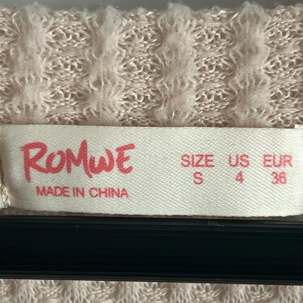 2/$25 Listing - Romwe Crop Long Sleeve Button Up Fuzzy Waffle Knit Top - Image 5