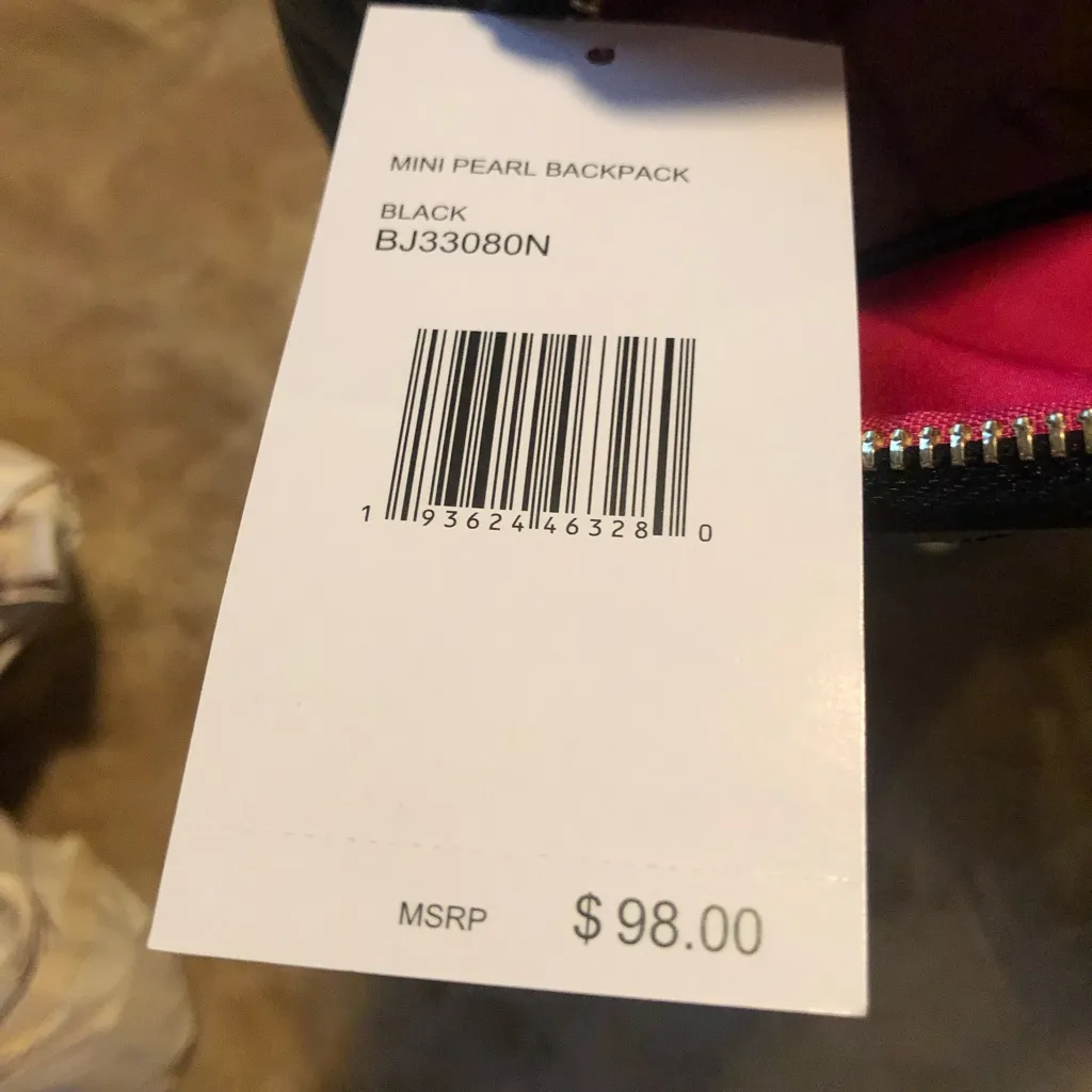 Betsey Johnson pretty pearl mini backpack. New with tags. - Image 4