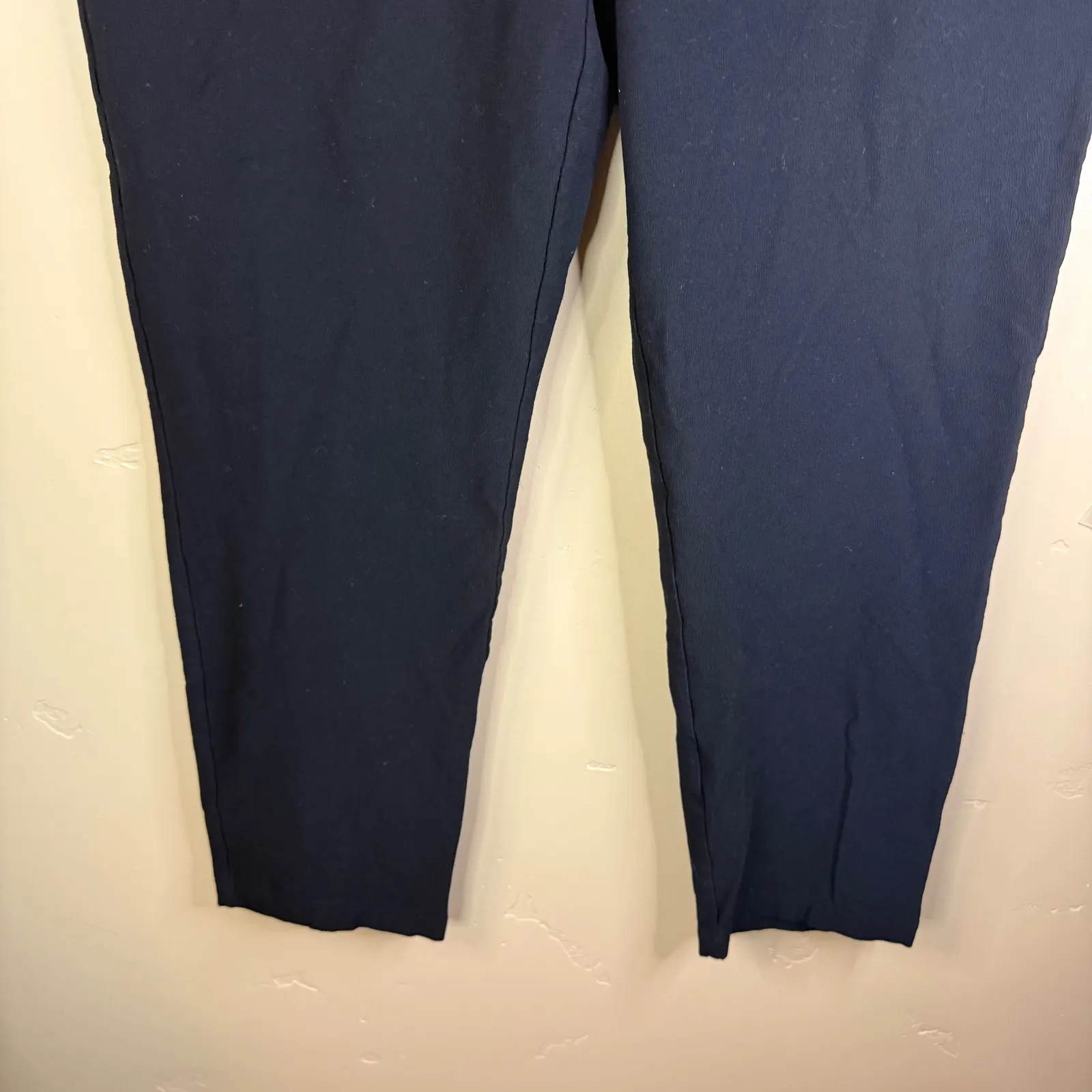 Eileen Fisher Black Dress Pants Trousers Women's M Elastic Waist Office Comfy - Image 3