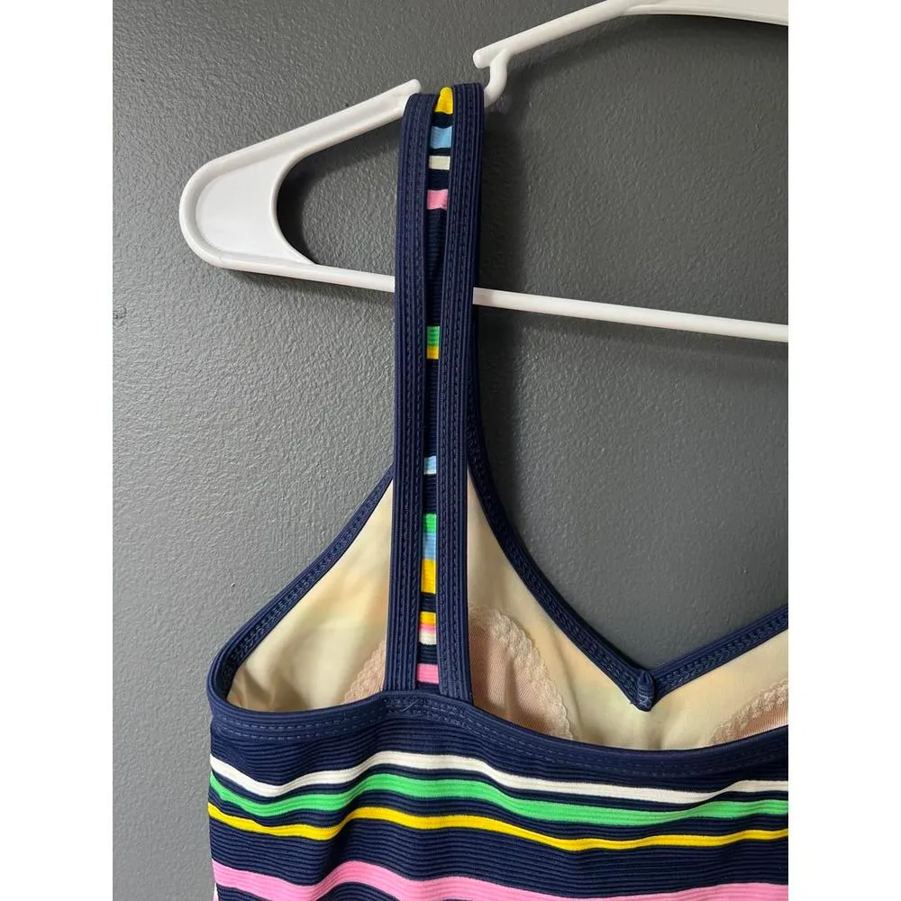 Liz Claiborne Vibrant Striped Swim Top - Perfect for Summer Fun - Image 4