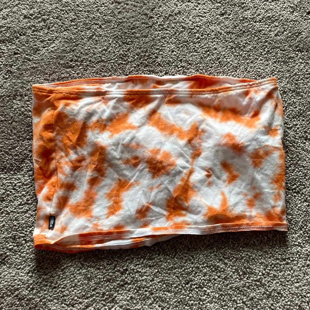 Pink VS VT Virginia Tech Hokies Tie Dye Tube Top SIZE S - Image 3