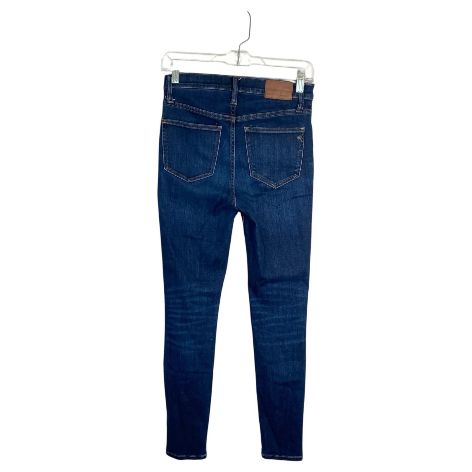 MADEWELL 9" Mid-Rise Skinny Jeans in Larkspur Wash Stretch Denim Size 26 - Image 4