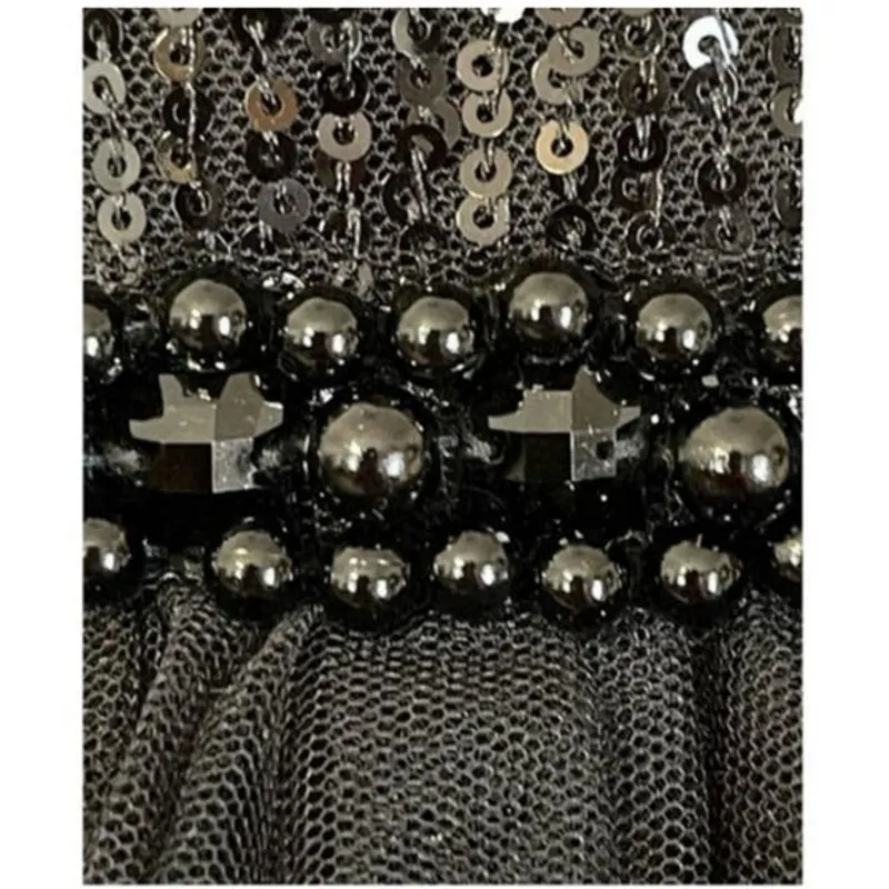 Mac Duggal NEW Size 6 Black Long Sleeve Ruffle Tiered Midi Dress Style 26299 - Image 6