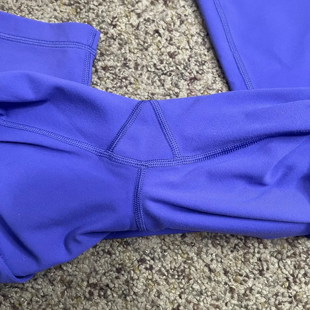 Lululemon Wunder Under Crop II Roll Down Blue Purple Color - Image 16