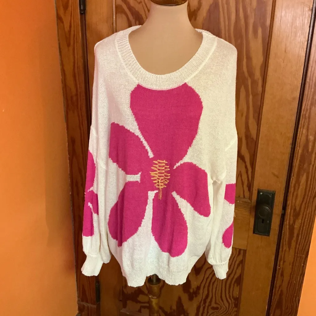 POL Bright Flower Beachy Sweater - Image 6