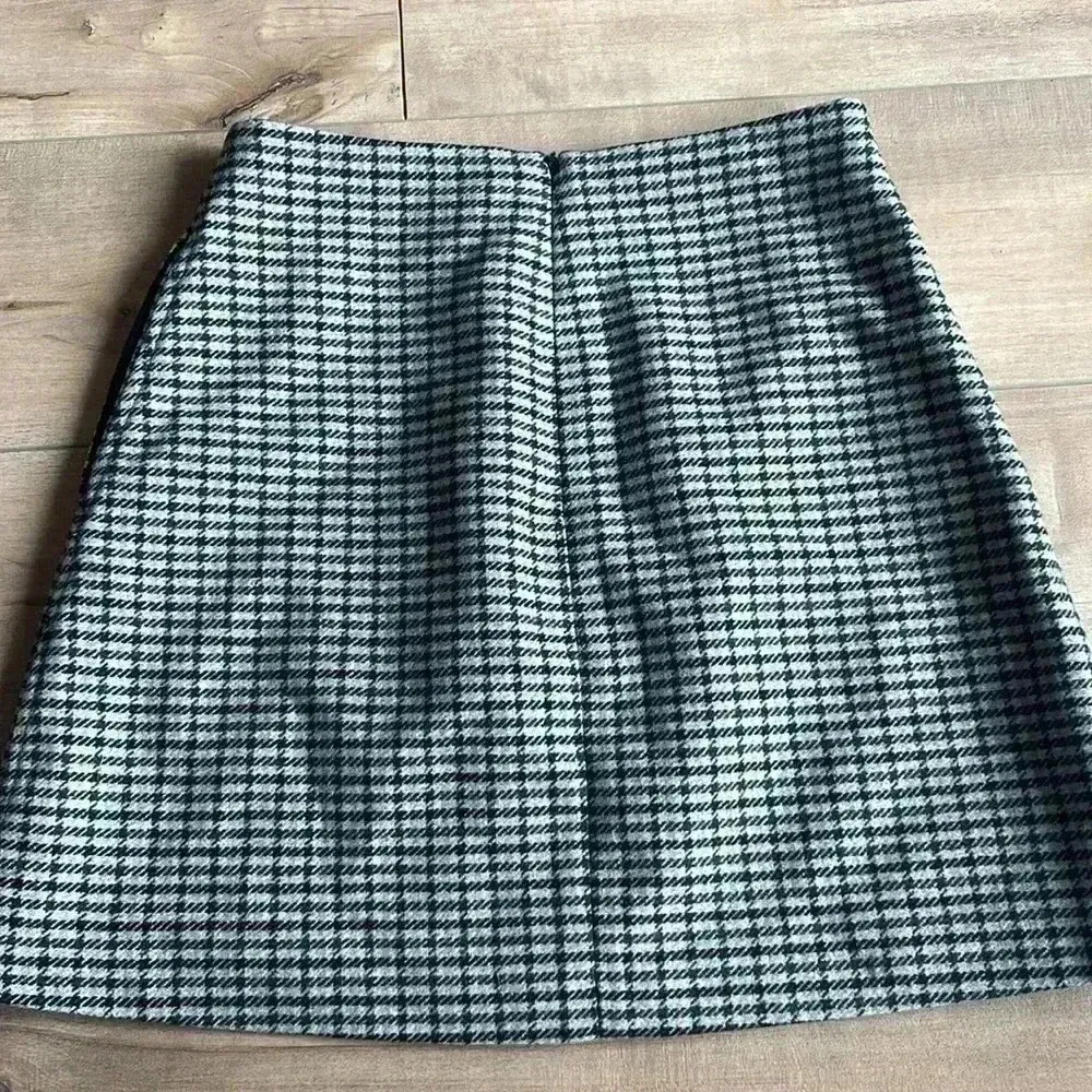 Artiza Wilfred Essonne Plaid Mini Skirt Wool Cashmere Blend Sz 4 - Image 12