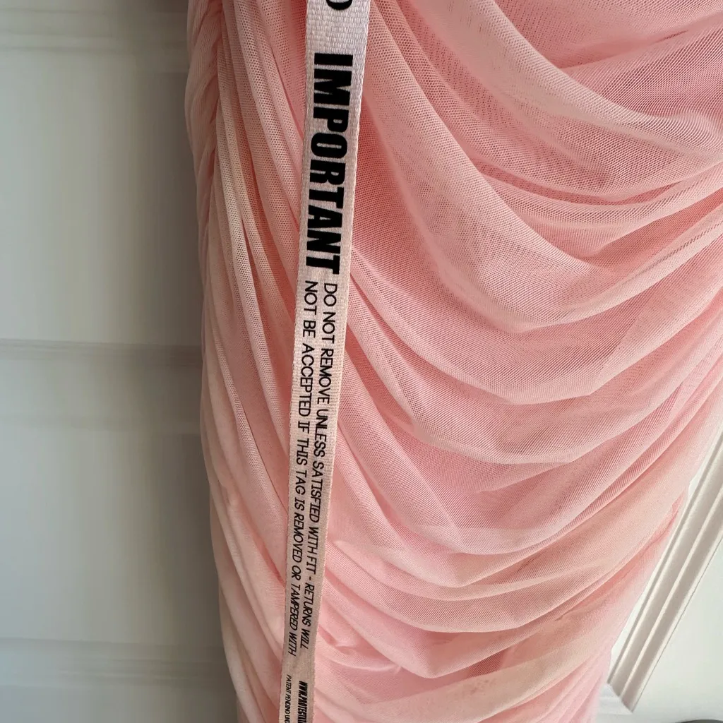 House of CB Sofia Fairy‎ Pink Mesh Maxi Dress Small NWT - Image 10