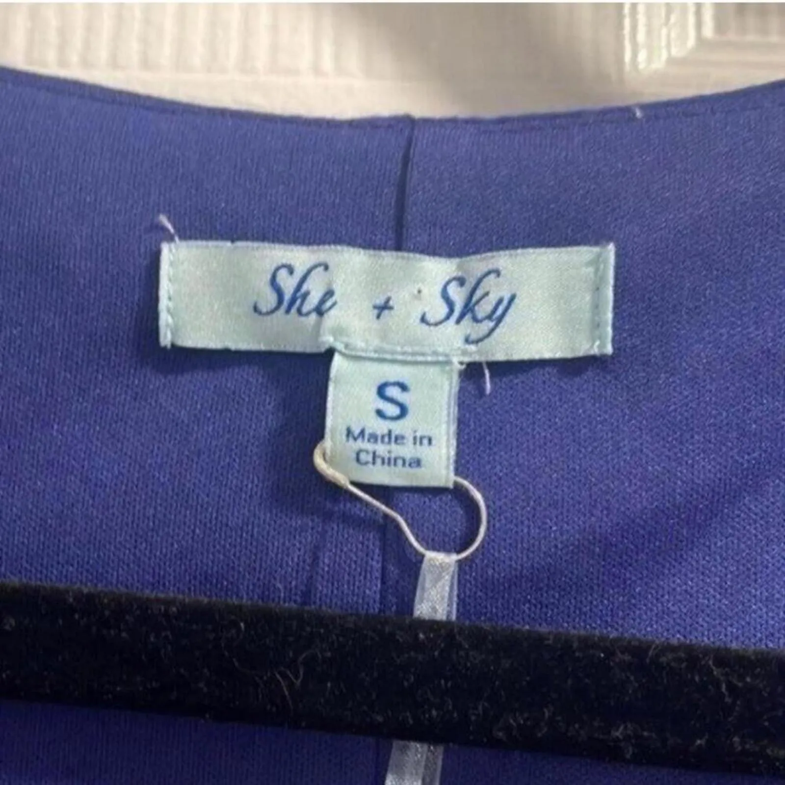 NWT She and Sky blue lace up neckline, casual relaxed, fit shift dress - Image 7