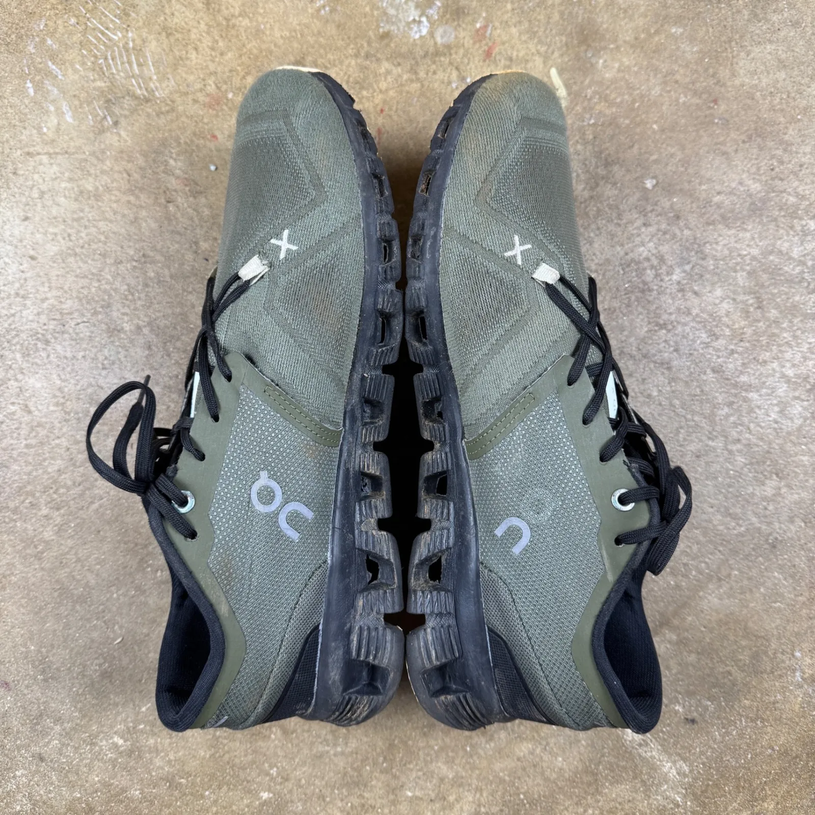 On Running Cloud X 3 Women's‎ 9 (Men's 8) Military Green Black Running Shoes - Image 7