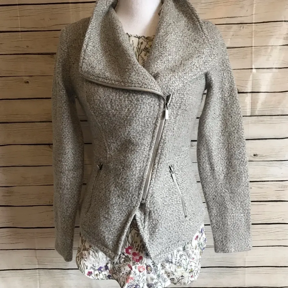 Halogen  Asymmetrical Moto Zipper Blazer - Image 2