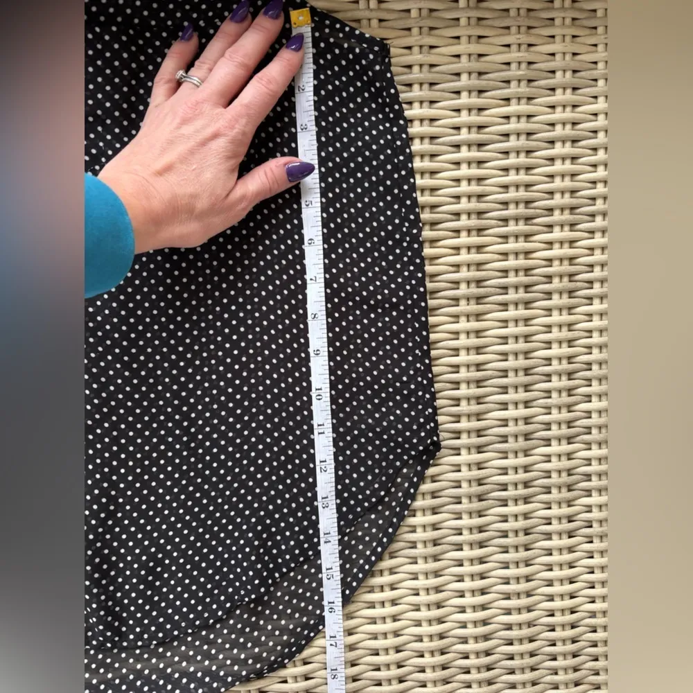 Wet Seal VINTAGE 90’s Sheer Polka‎ Dot Sleeveless Blouse large layered timeless - Image 7