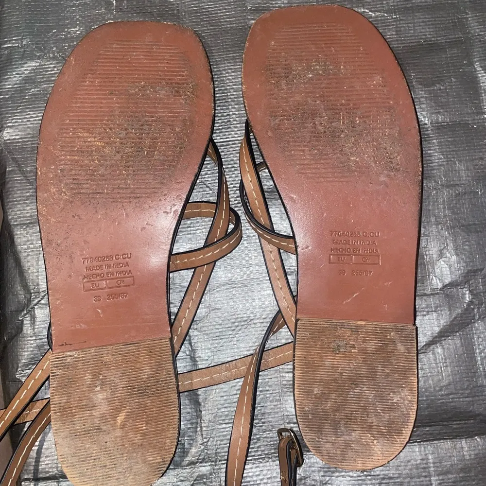 Mango Brown Strappy Sandals from  - Image 3