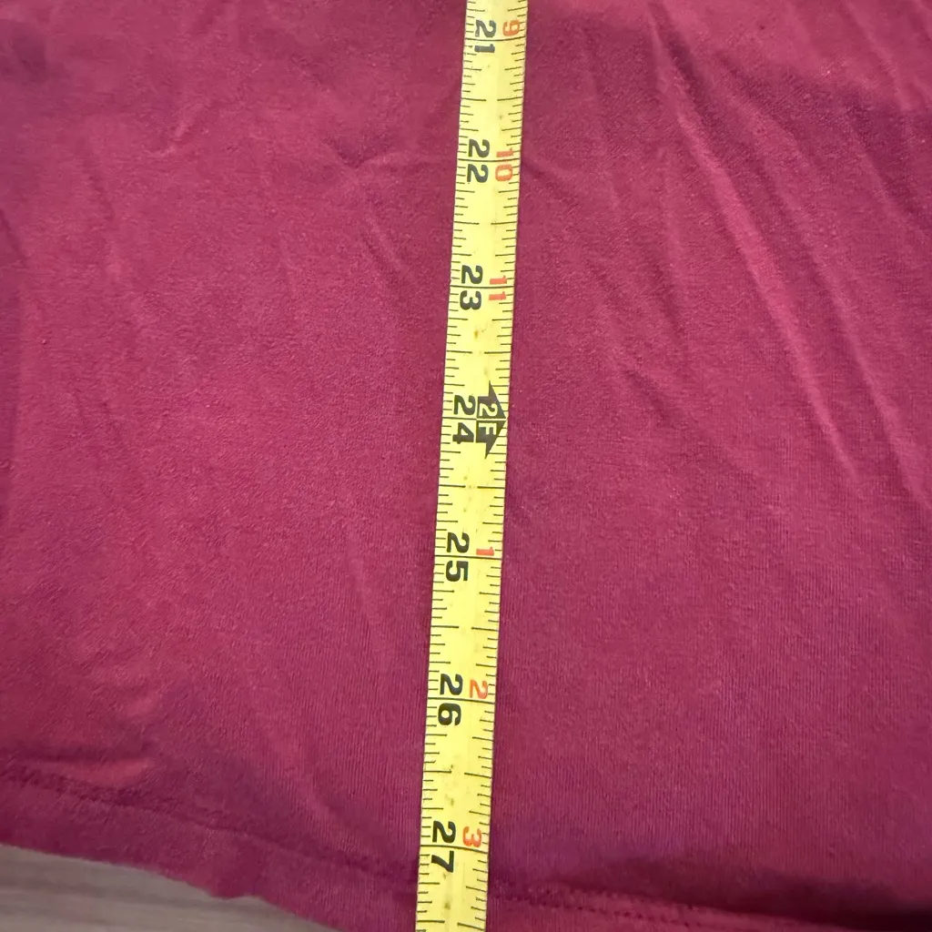 Eileen Fisher Stretch Knit Jersey V-Neck Cap Sleeve Boxy Top Women’s Large - Image 4