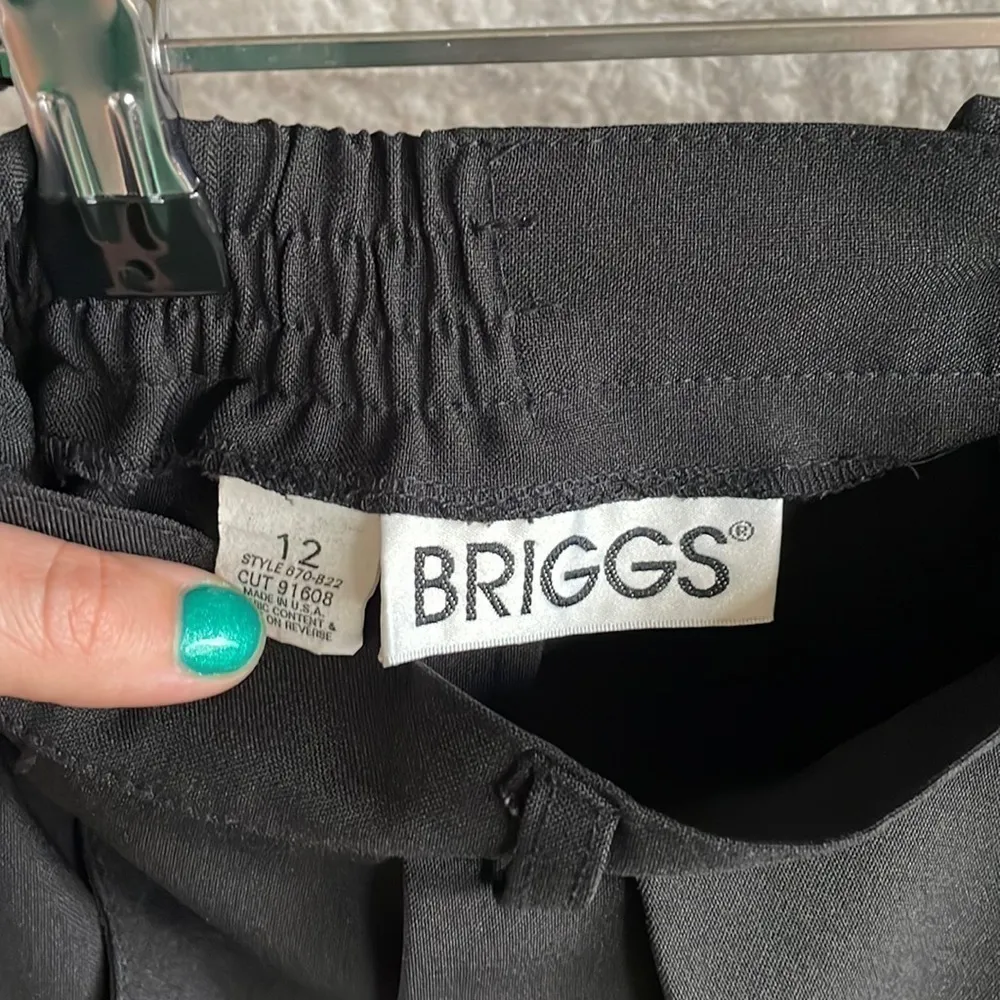 BRIGGS pencils skirt black, pockets, size 12 - Image 4