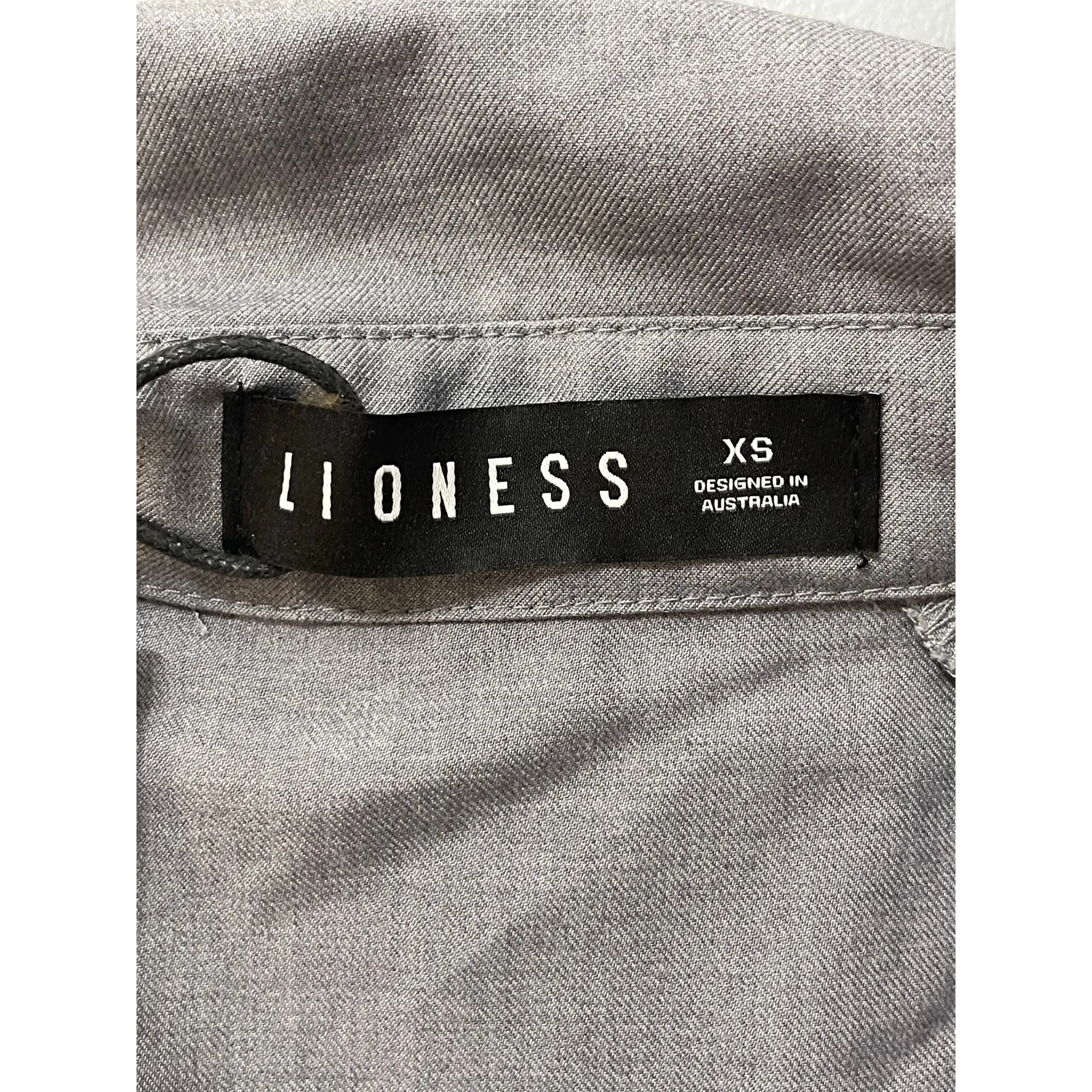 NEW Lioness Trencherous Women Slate Gray Double Breasted Tie Trench Coat Size XS - Image 6