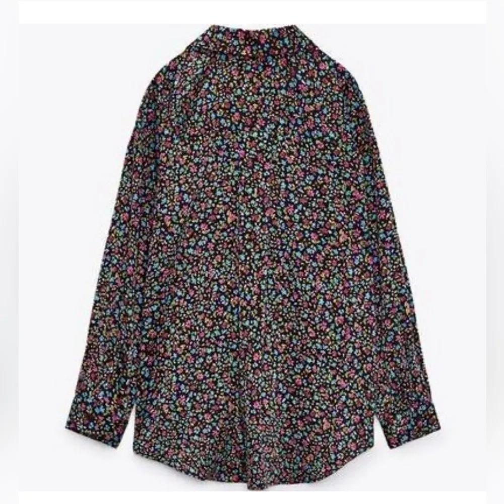 ZARA  silk button down blouse top 9299/565 - Image 3