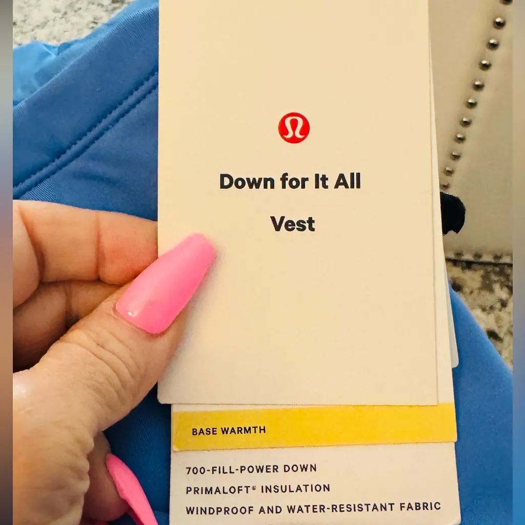 Lululemon  Down for It All Vest in Blue Nile - Image 11