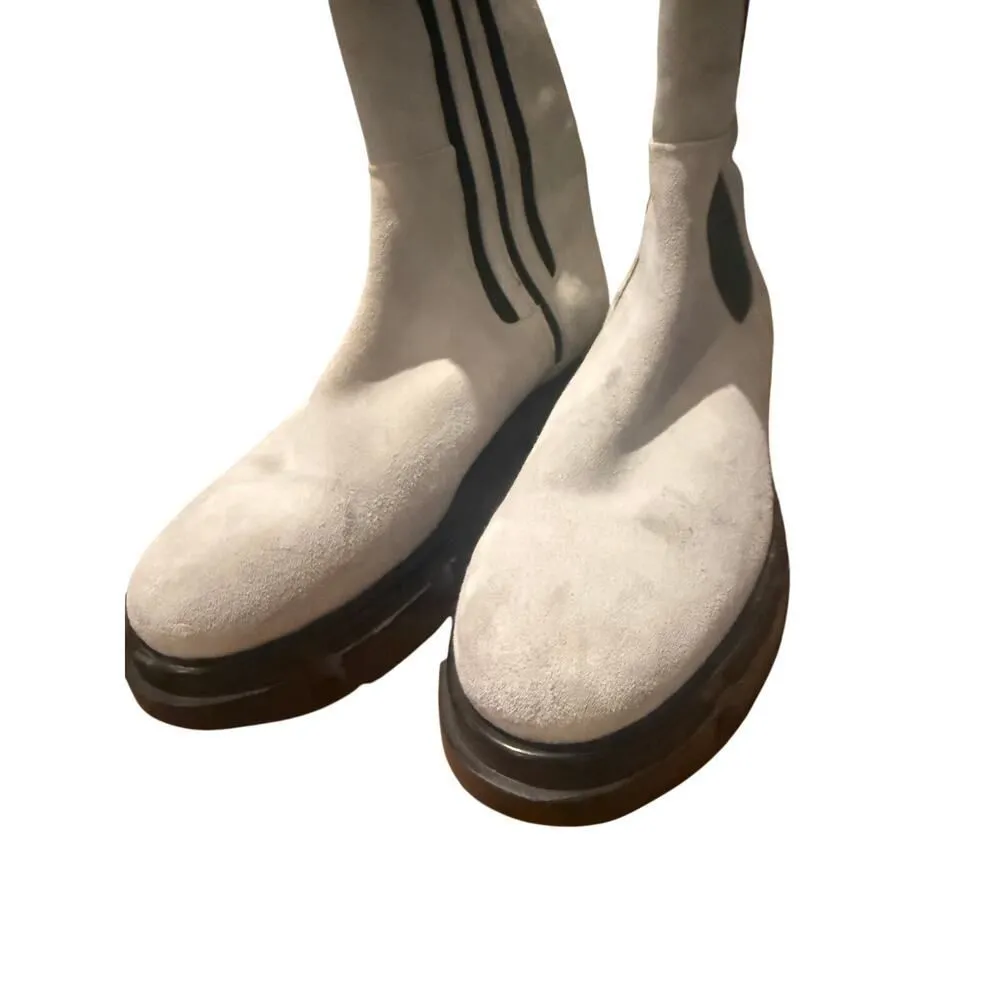 Free People Brooks Lug Sole Chelsea Boot Grey Suede Sz. 41 (US 11) - Image 6