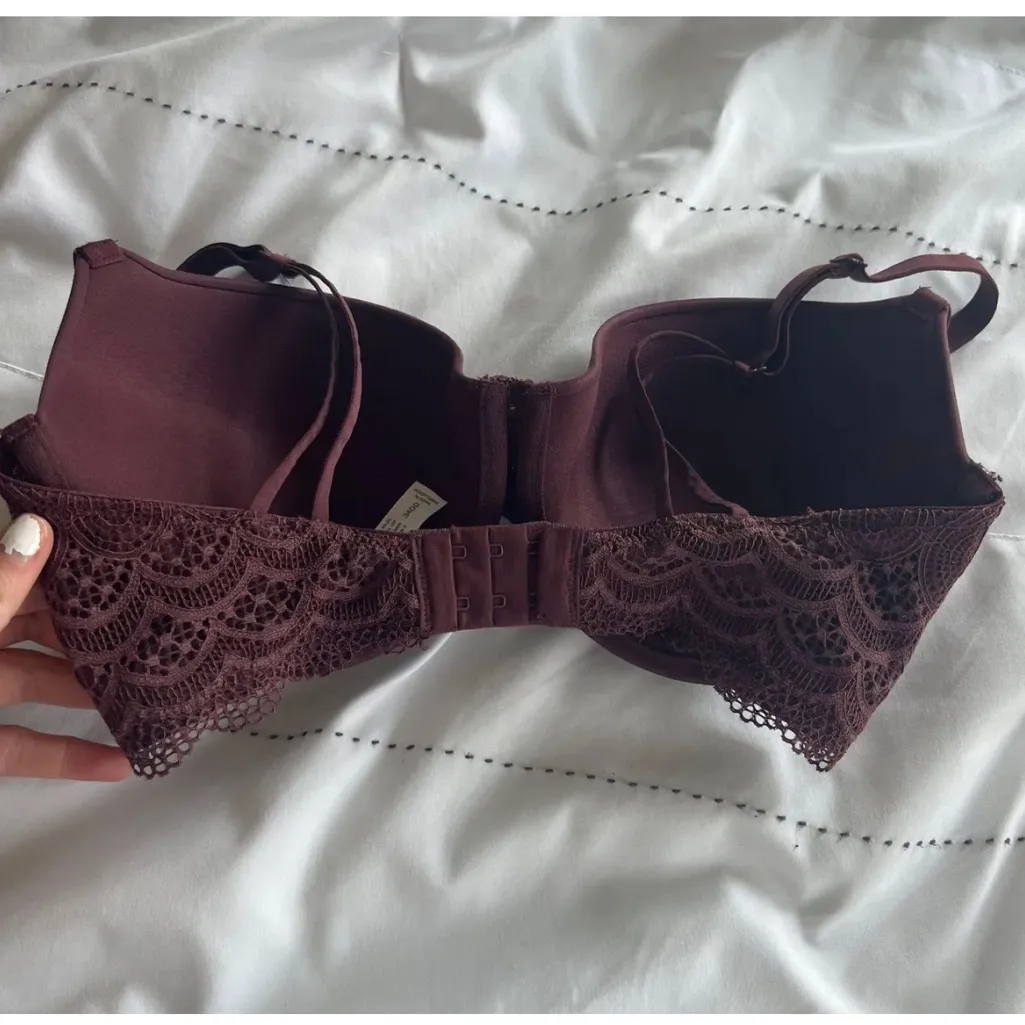 Auden Deep Purple Lace Bra Brown Size undefined - Image 2