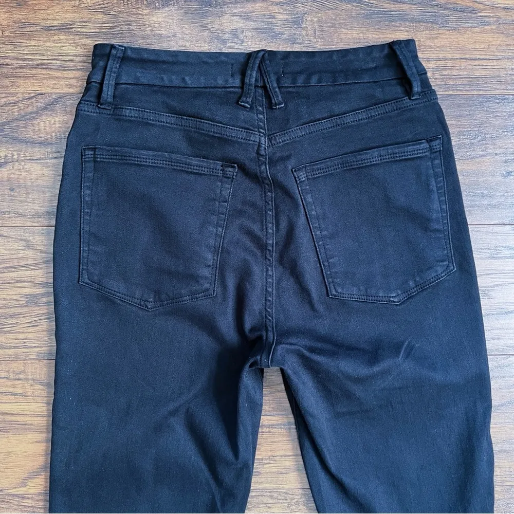 Good American • Good Waist Crop Side Slit Jeans Black skinny high rise ankle - Image 11