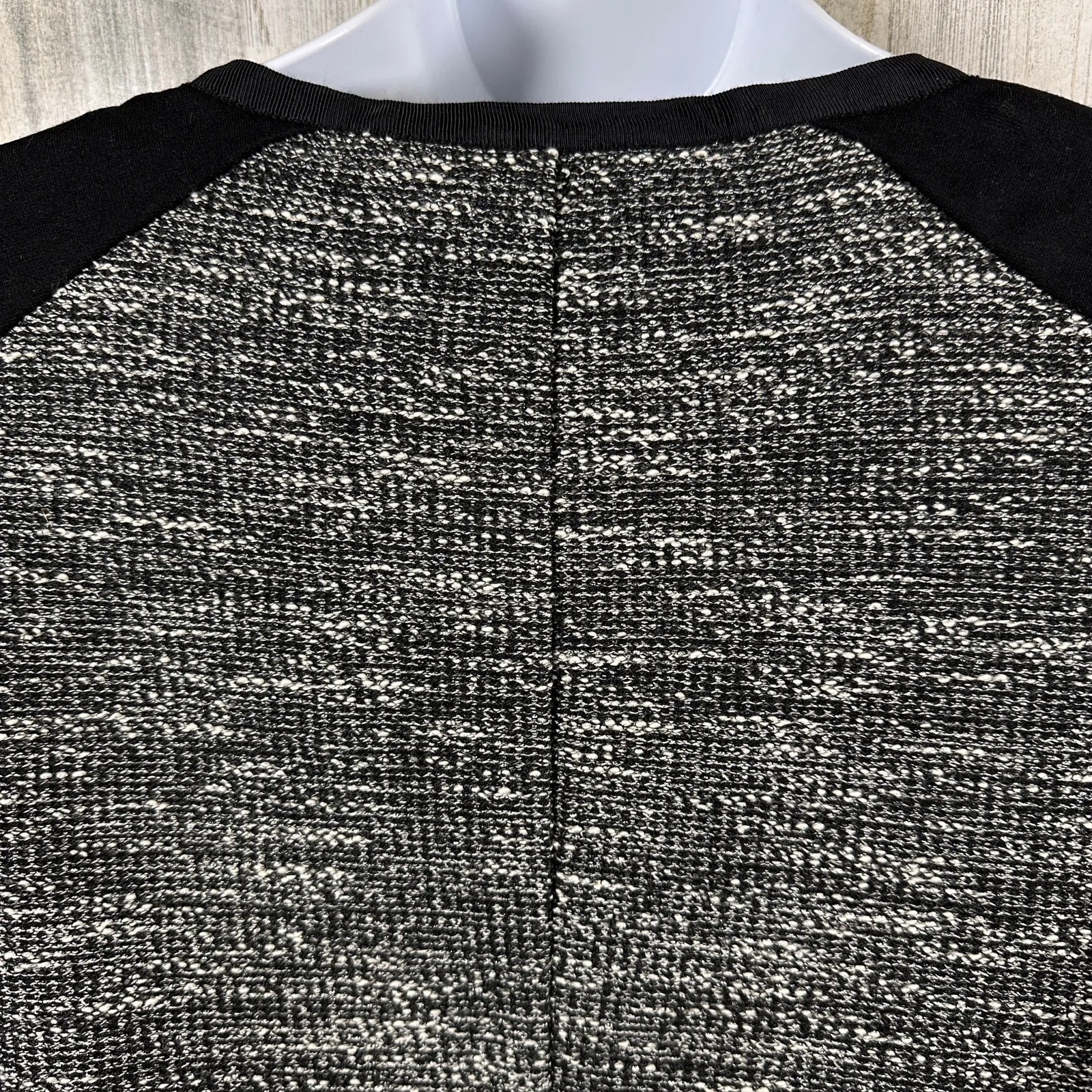 Eileen Fisher Jacket S | Tweed Zip-Up | Black White Grey | Pockets | MSRP $268 - Image 7
