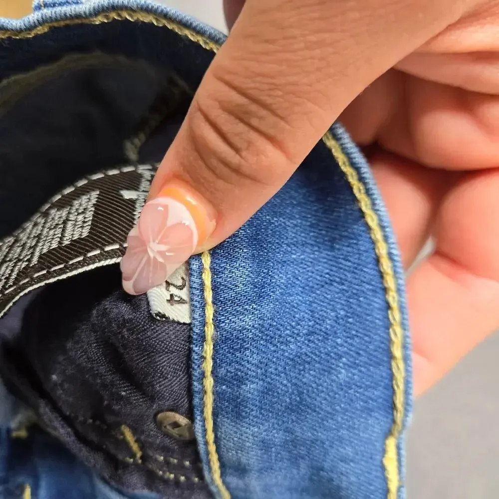 7 For all Mankind Denim Cuffed Shorts - Image 7