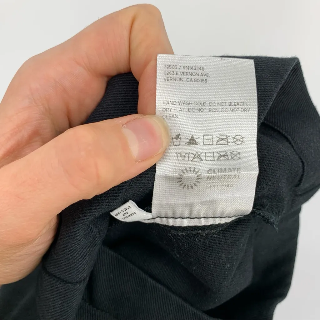 REFORMATION Sera Stretch Trouser Pant Black 4 - Image 8