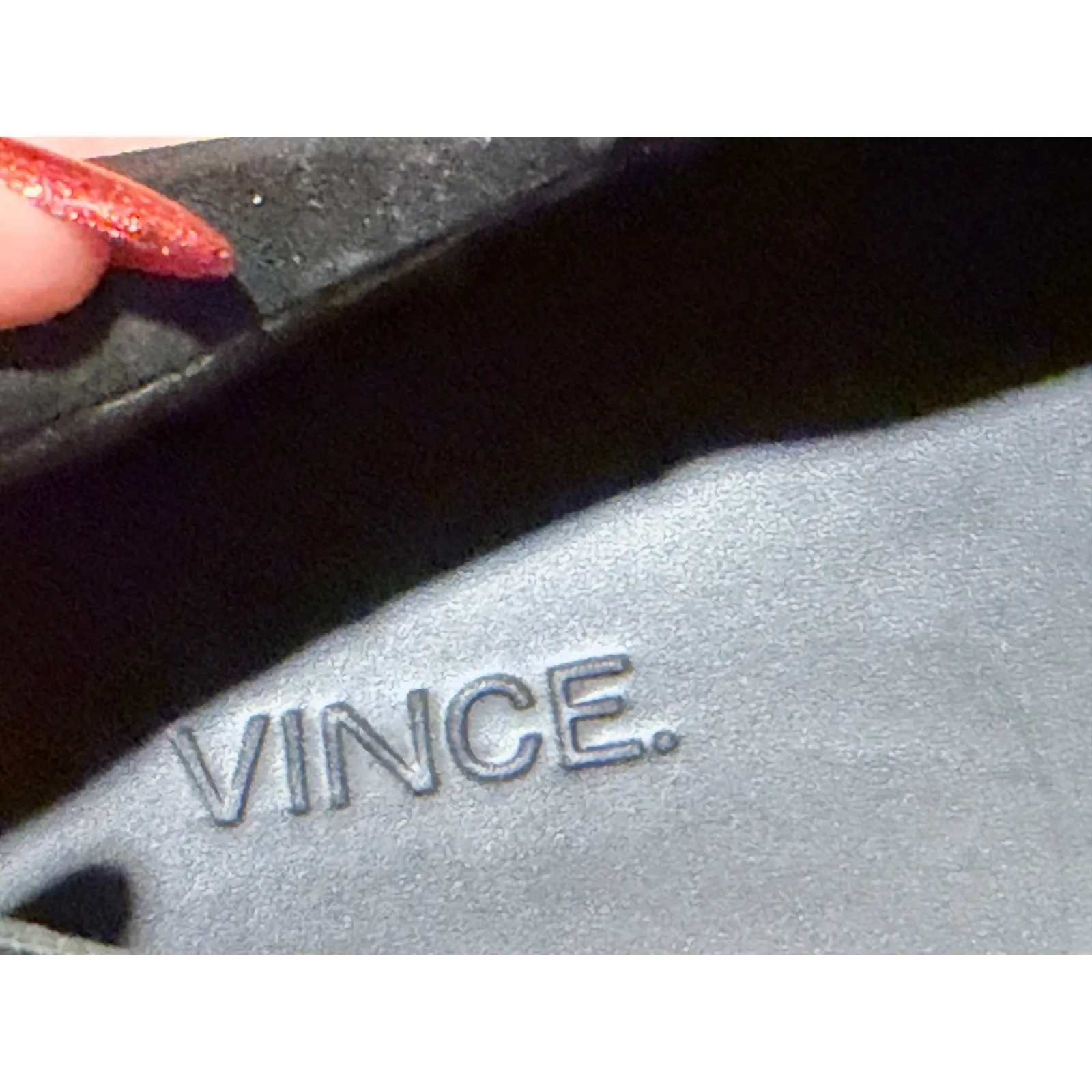 Vince Warren Womens Black Suede Slip On Platform Sneakers Shoes - Image 9