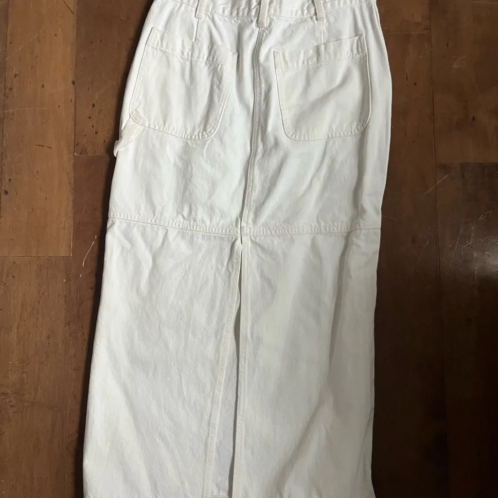 Madewell White Denim Maxi Skirt - Image 2