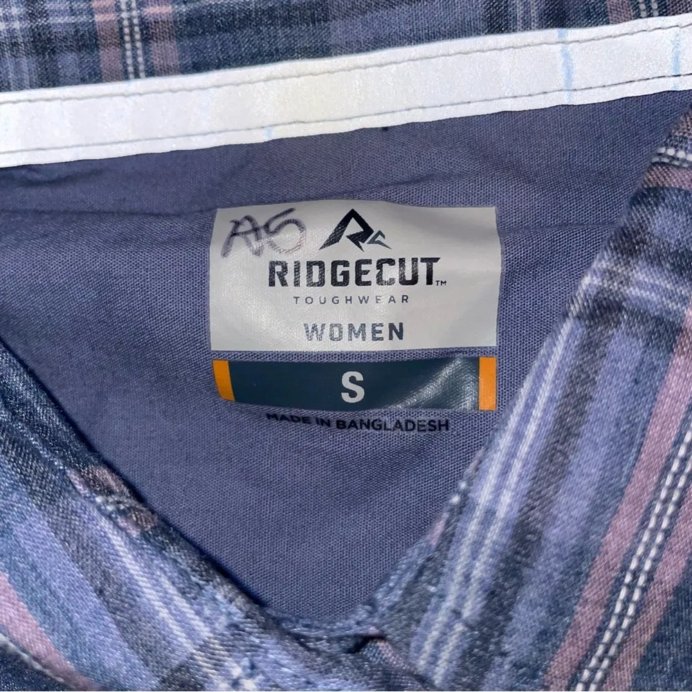 Ridgecut Women’s Plaid Shirt Blue - Image 4