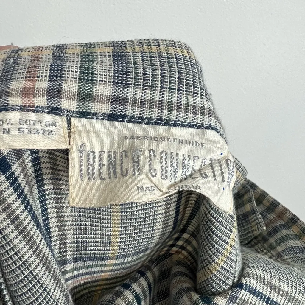 French Connection Vintage 70s School Girl Pleated Plaid Mini Skirt - Image 6