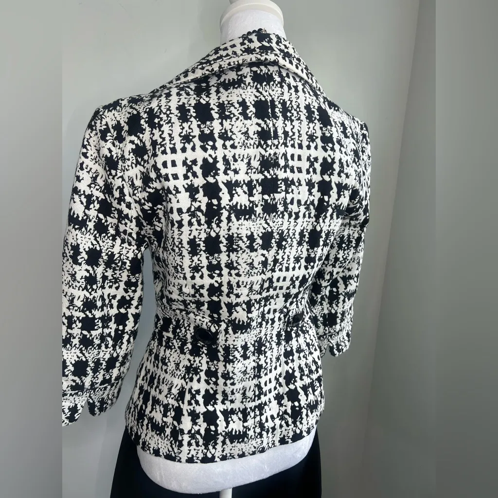 Chick‎ woman’s size small Black and White Geometric Blazer - Image 6