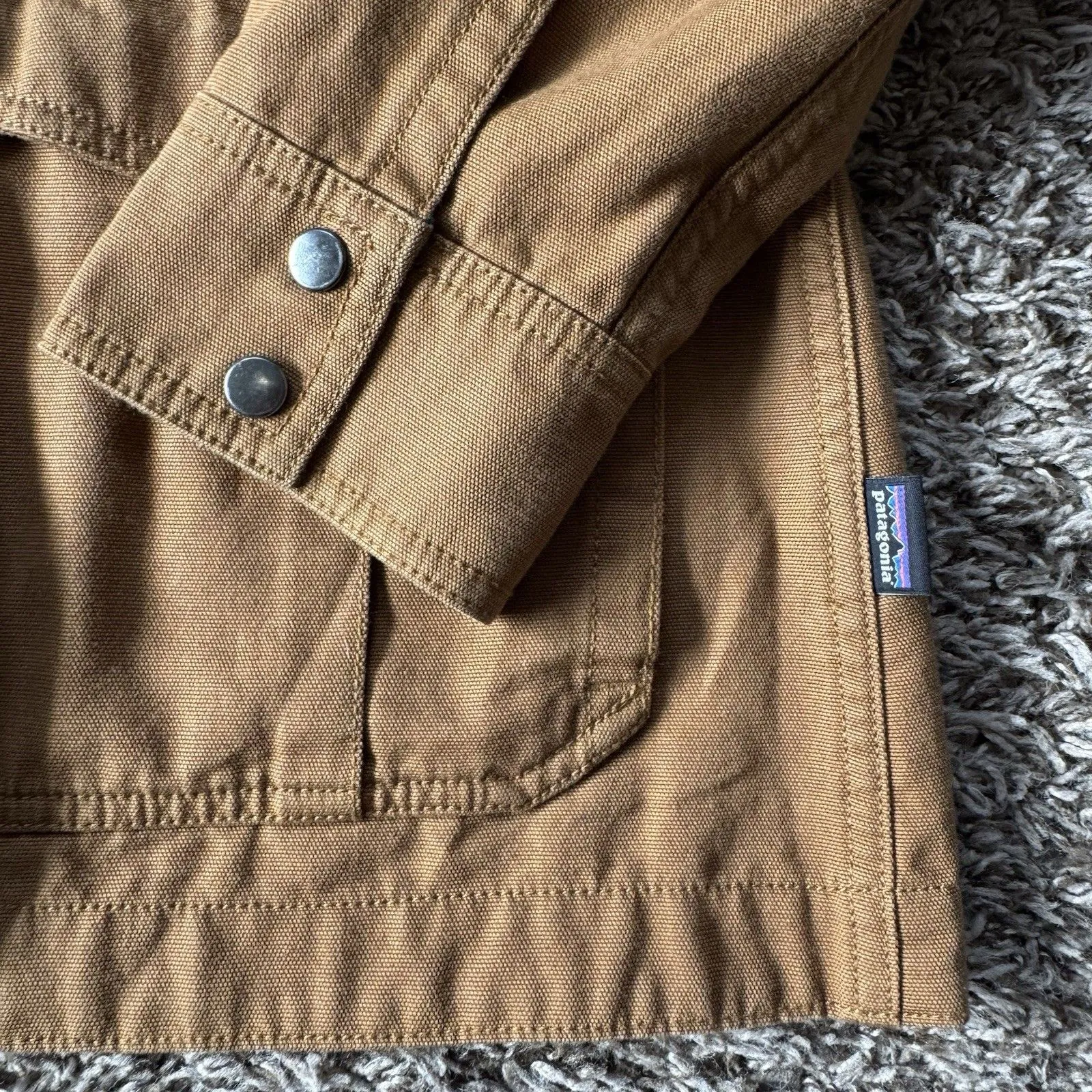 Patagonia Prairie Dawn Parka Hooded Jacket 27150 Women’s Brown XS Sherpa - Image 11