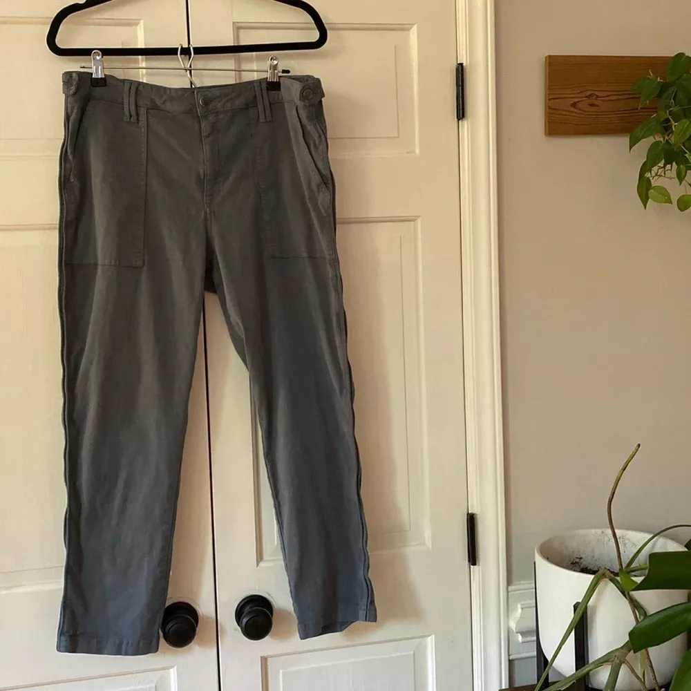 Pistola Pamela High Rise Carpenter Pants Gray Steel Blue Size‎ 32 Utility - Image 3